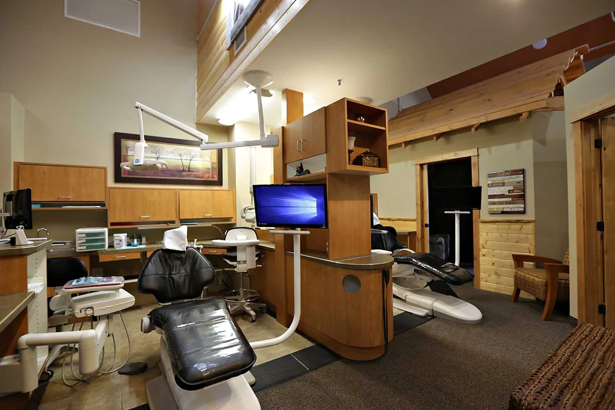 Patient receiving a gentle dental exam at Health Sense Dental